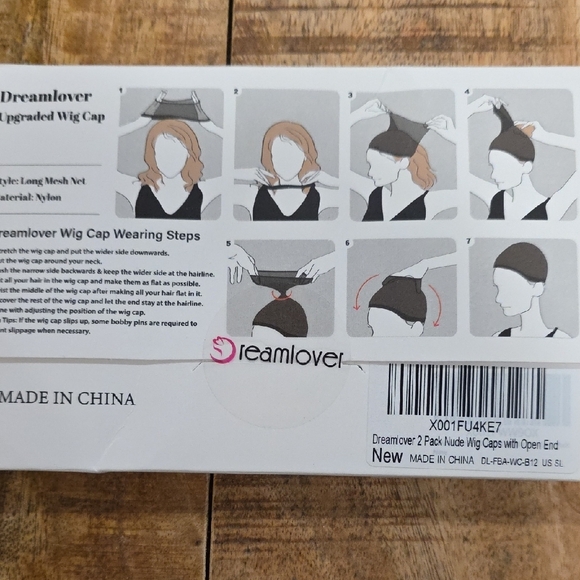 Beige Bald Cap & Wig Cap For Halloween Or Dress Up - Picture 3 of 5